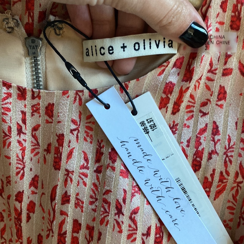 Alice and Olivia mollie floral satin dress - Picture 8 of 15